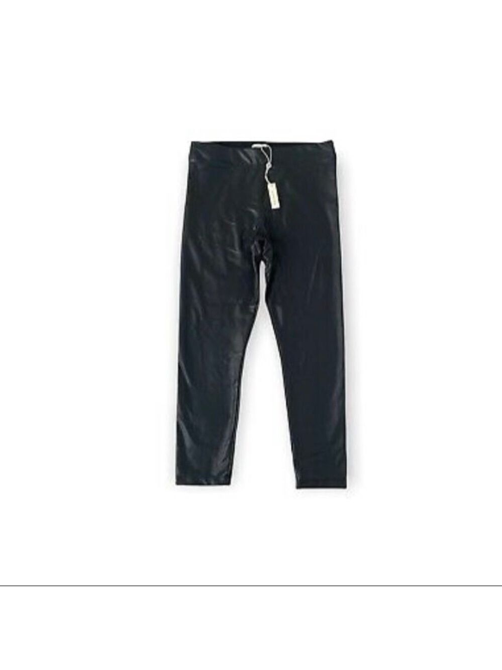 MAX Studio Pleather Skinny Black Pants - Picture 3 of 6